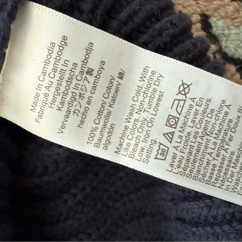 J Crew 100% Cotton Relaxed Rollneck™ sweater in Navy - Picture 5 of 7